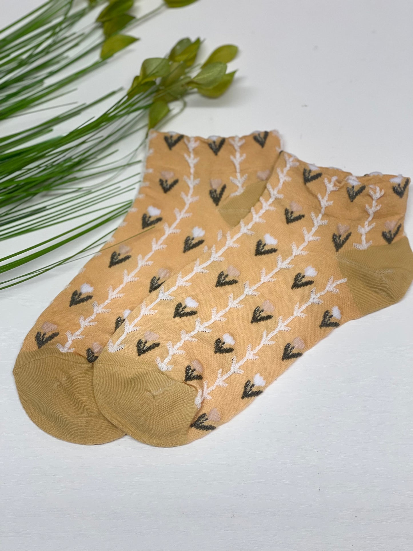 ANKLE FLORAL SOCKS