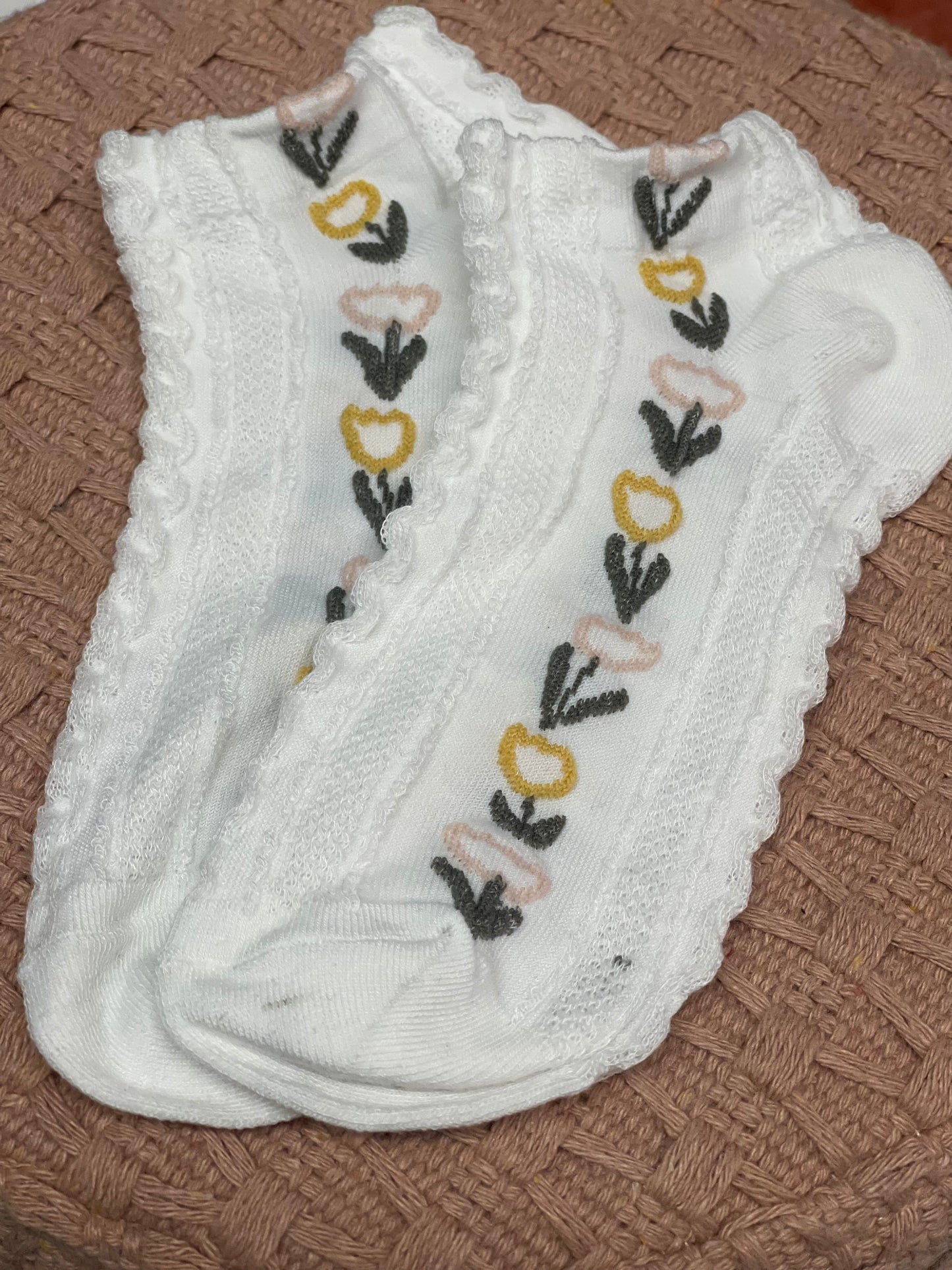 ANKLE FLORAL SOCKS