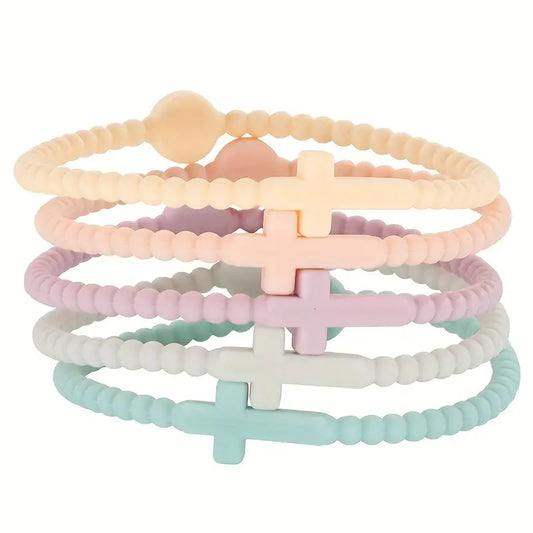 CROSS SILICONE BRACLET