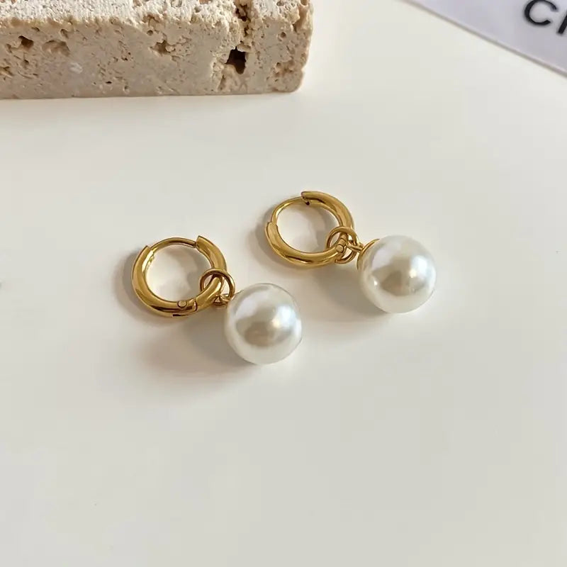 RETRO PEARL EARRINGS