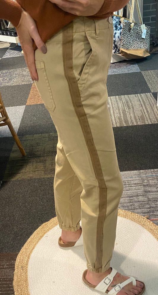 RISEN HIGH RISE JOGGER KHAKIS