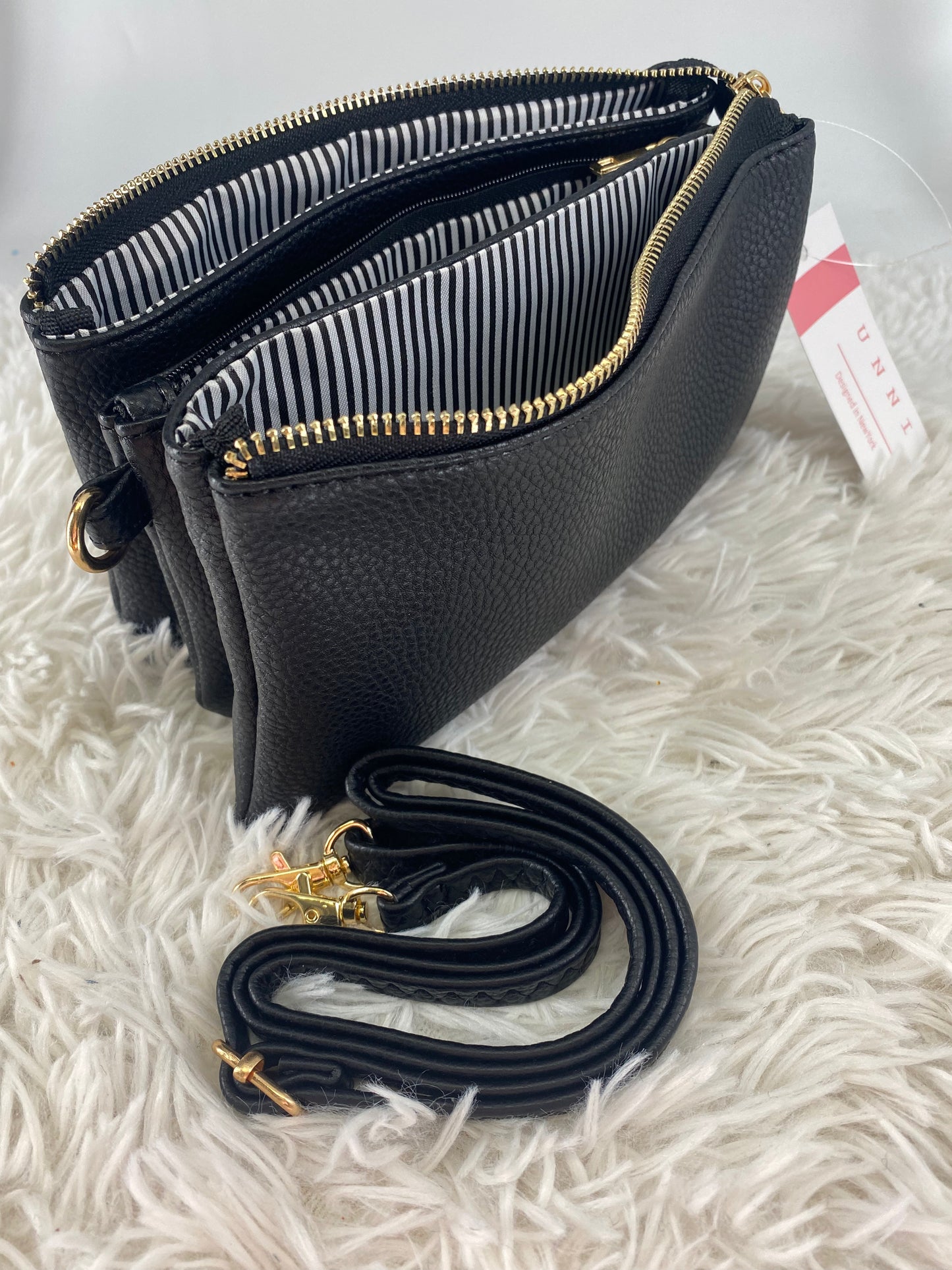 LEATHER 2 ZIP PURSE