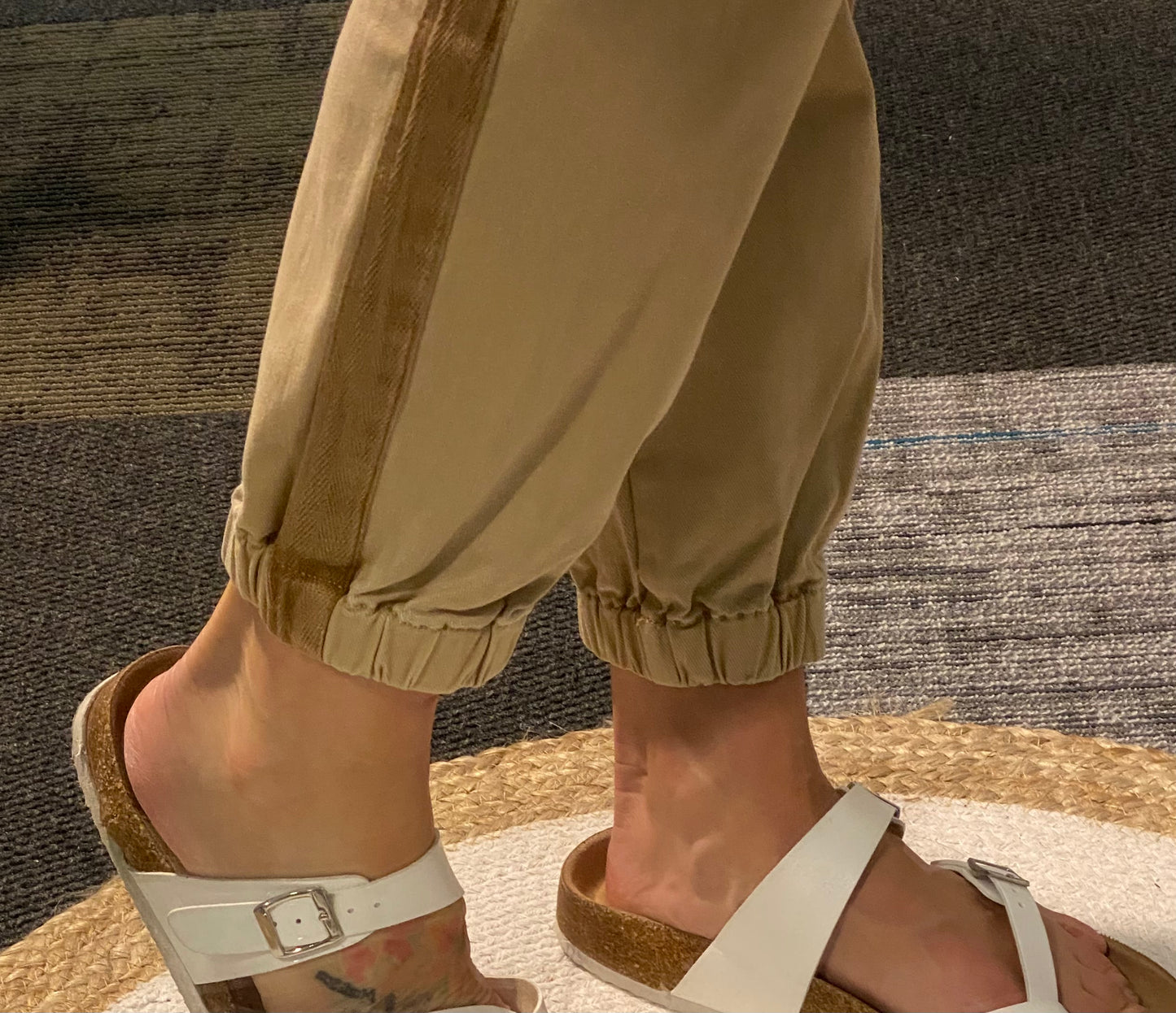 RISEN HIGH RISE JOGGER KHAKIS