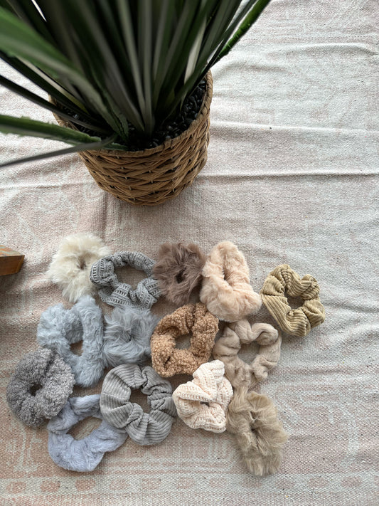 Textured Soft Scrunchies