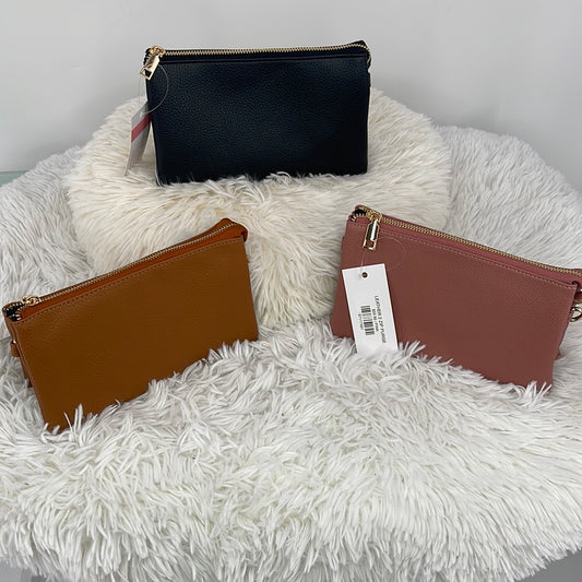 LEATHER 2 ZIP PURSE
