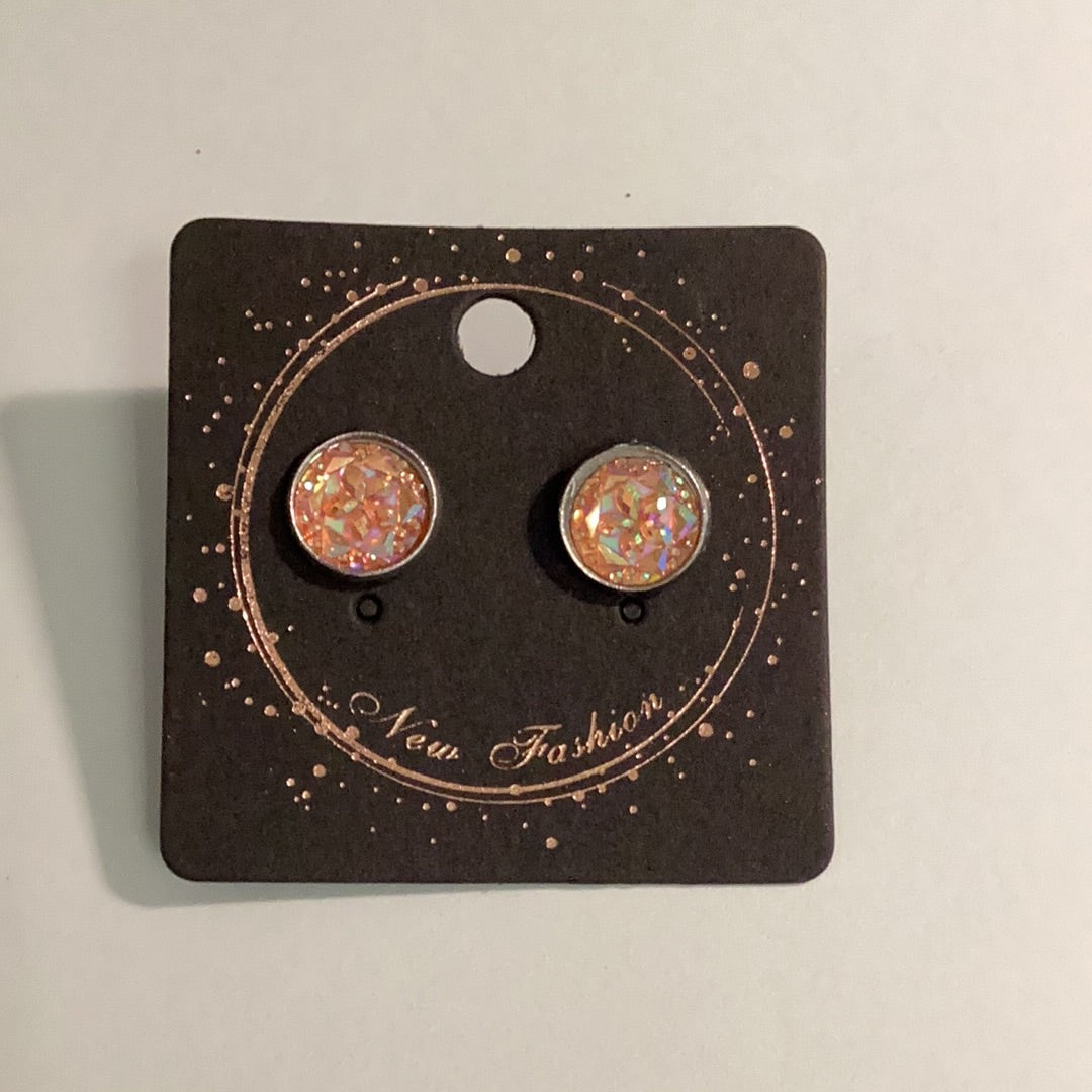 COLORED GEM EARRINGS