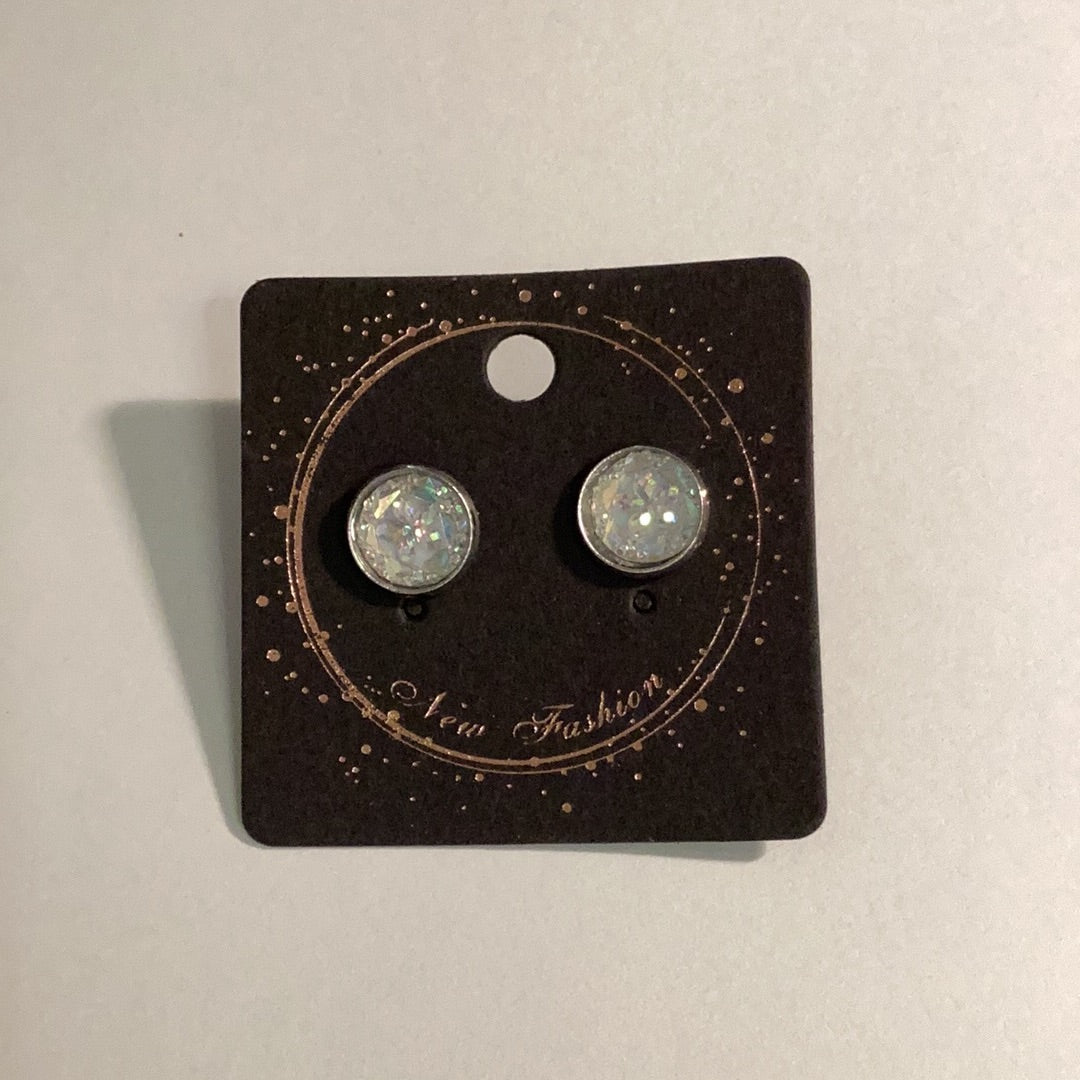 COLORED GEM EARRINGS