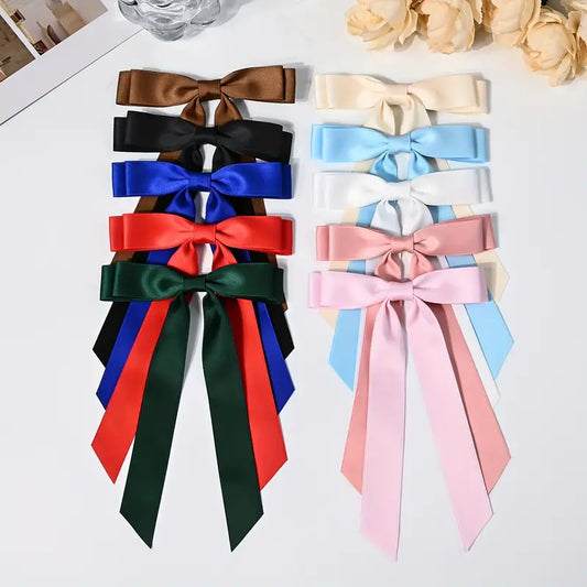 SATIN HAIR BOWS