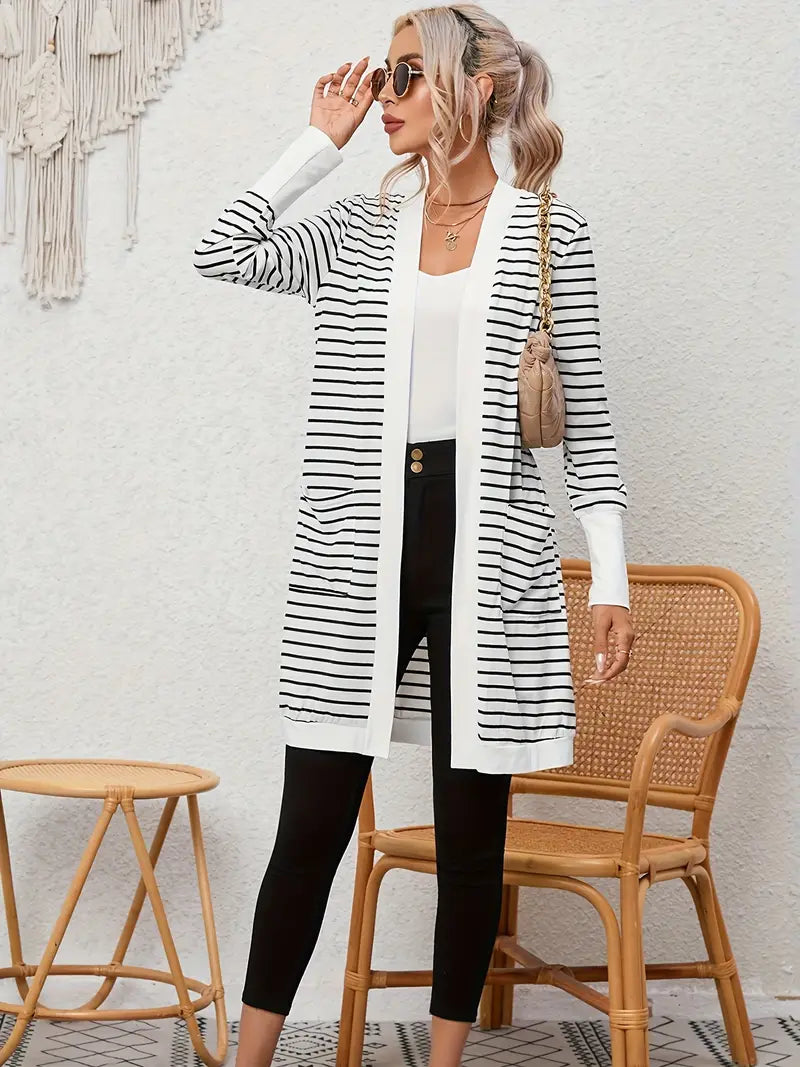 MEGAN STRIPED CARDI