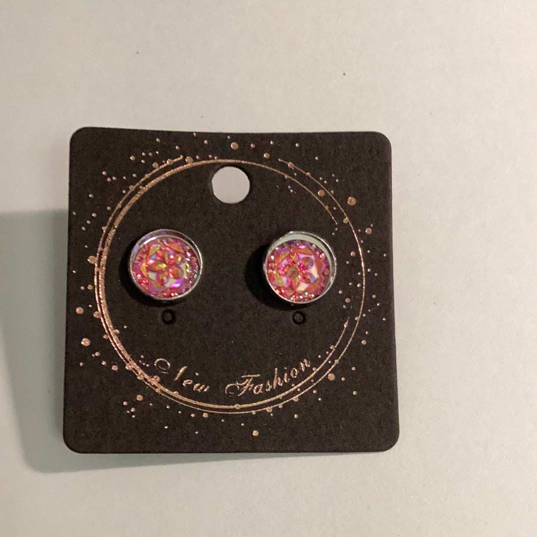 COLORED GEM EARRINGS