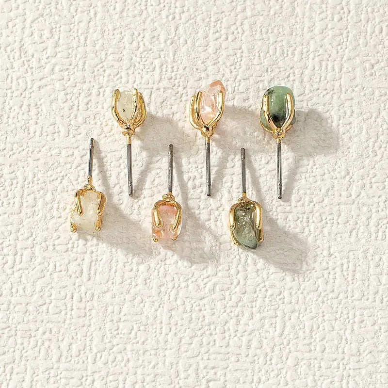 STONE EARRINGS