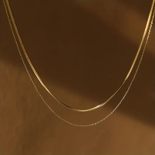 DOUBLE LAYING NECKLACE