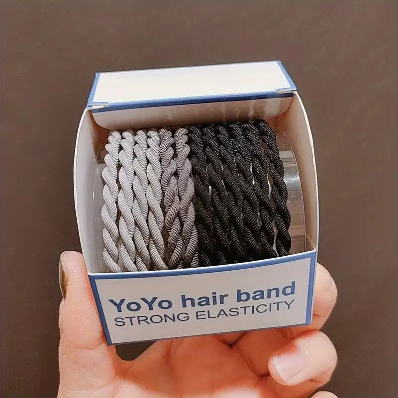 SIMPLE ELASTIC BRAIDED HAIR TIES