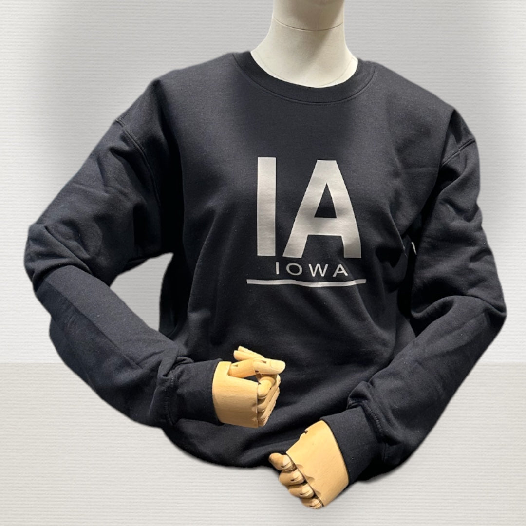 IA HOME BLACK CREW SWEATSHIRT