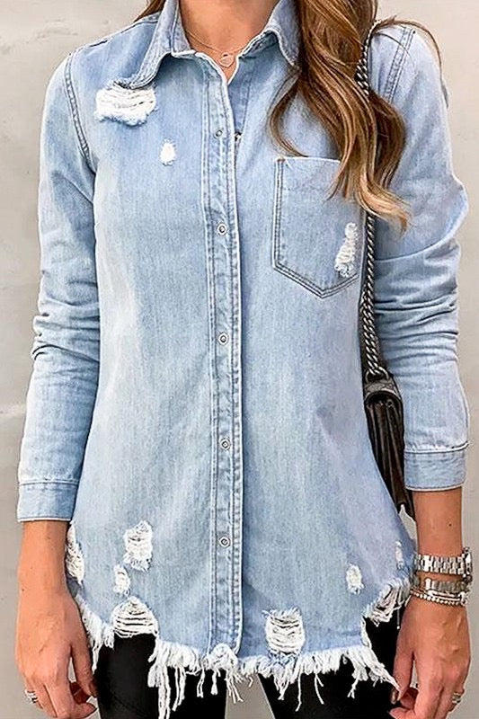 LALA DENIM SHIRT