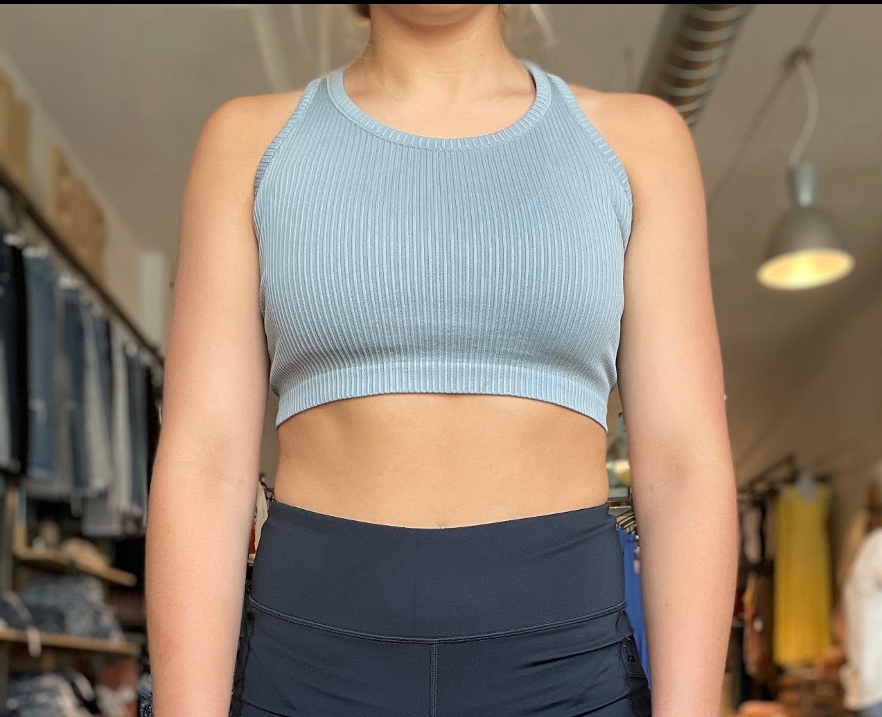 AT2816 RIBBED CROP TOP