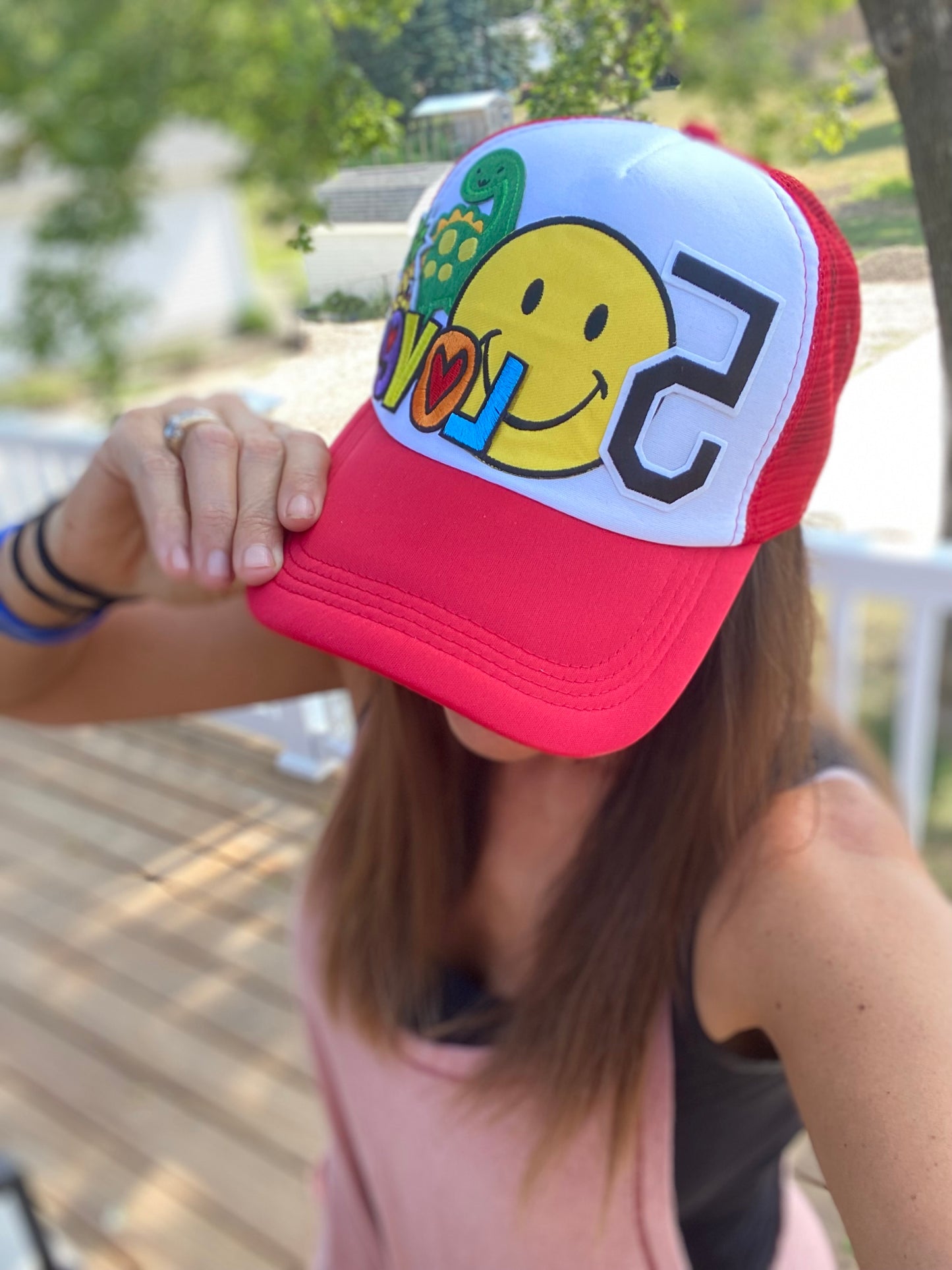 Love & Smiles Foam Trucker Snapback Hat