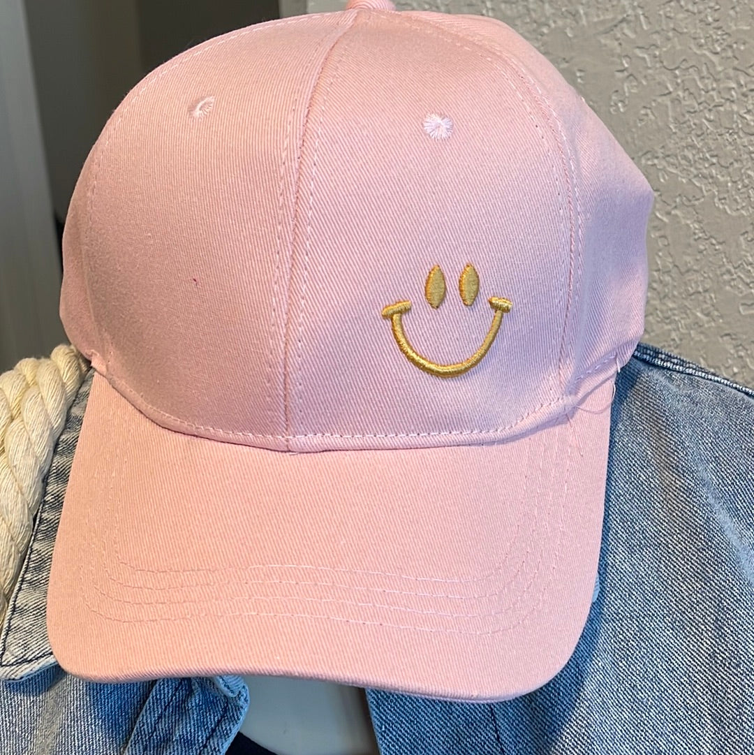 PINK SMILE BASEBALL CAP